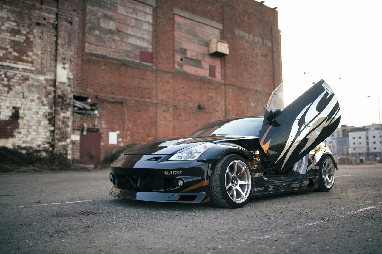 めい 2008 Nissan 350Z - Motegi BATTLE - Polished | Motegi Wheels